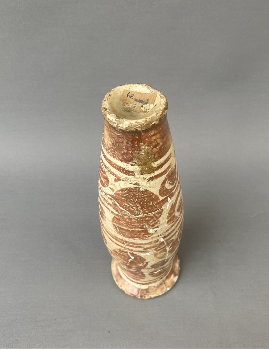 Spain, Manises Or Valencia, Earthenware Vase, 18th Century-photo-2