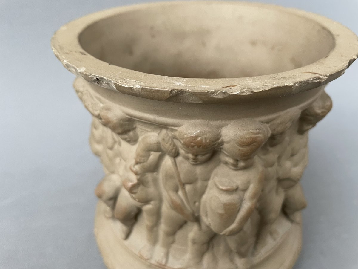 Cherub Decorated Tobacco Jar-photo-1