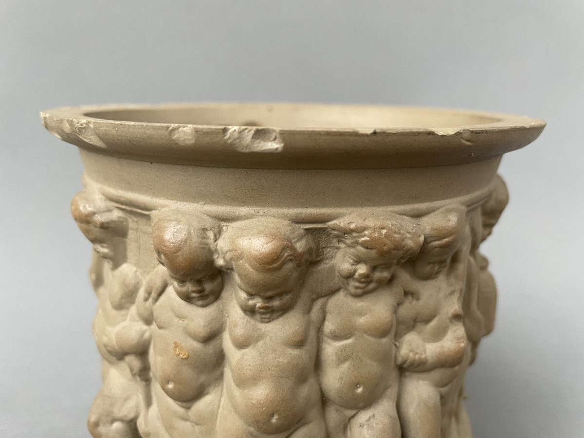 Cherub Decorated Tobacco Jar-photo-2