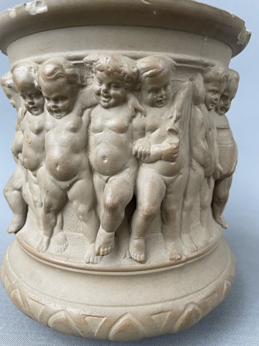 Cherub Decorated Tobacco Jar-photo-3