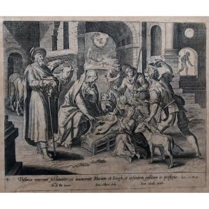 Joan Galle, Nativité, Gravure XVIIe