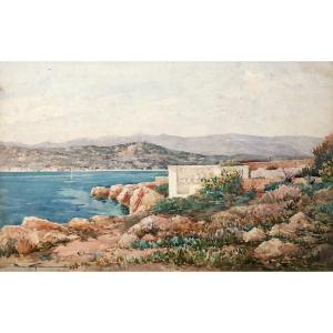 Louis German, Le Golfe-juan, Watercolor