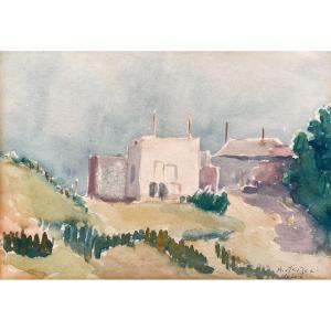 Holon, Watercolor Early 20th Century, Signature To Identify