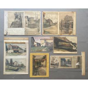 Henri Journolleau, Charente, 20 Drawings And Sketches