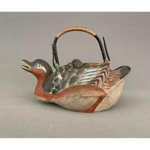 Théière En Porcelaine En Forme De Canard, Asie, Début XXe