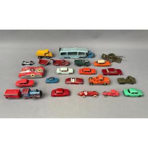 Lot Of Dinky Toys, Solido, Meccano Cars...