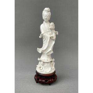 Sujet En Porcelaine Blanc De Chine, XIXe