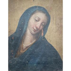 Virgin, Oil On Canvas, 18th Century Or Earlier