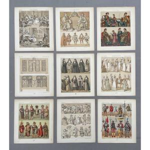 Historical Costume, 167 Plates, 19th Century Lithographs