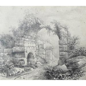 Ruin Of A Vault, 19th Century Drawing