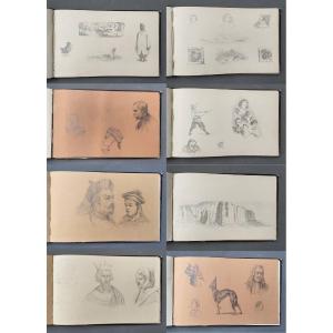 19th Century Drawing Album, 44 Pages