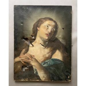 Madeleine Repentante, Oil On Canvas To Be Restored, 18th Century Or Before