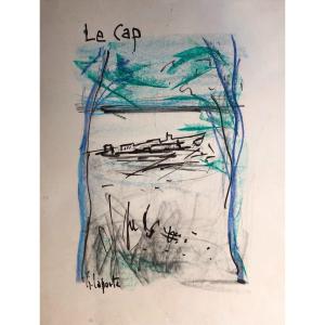  Georges Laporte, 'Le Cap', Feutre Et Pastel