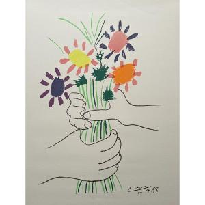 The Bouquet, Lithograph After Picasso