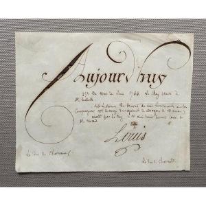 Nomination Militaire, Lettre Manuscrite Signée Du Duc De Choiseul