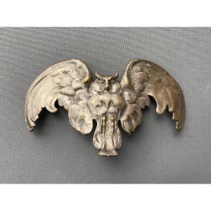 Silver Metal Owl Belt Buckle Element?