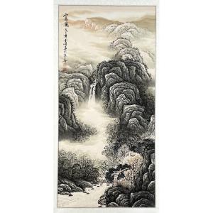 Torrent De Montagne, Peinture Chinoise