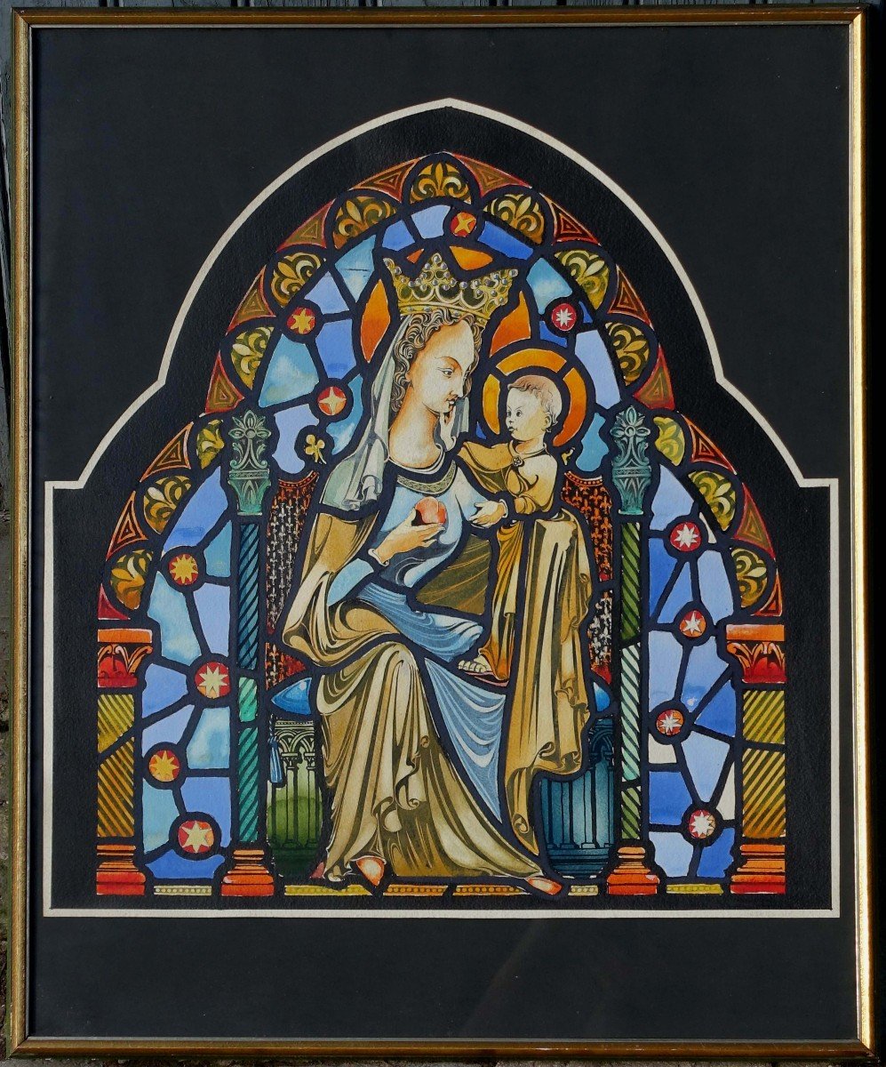 Virgin And Child With An Apple -