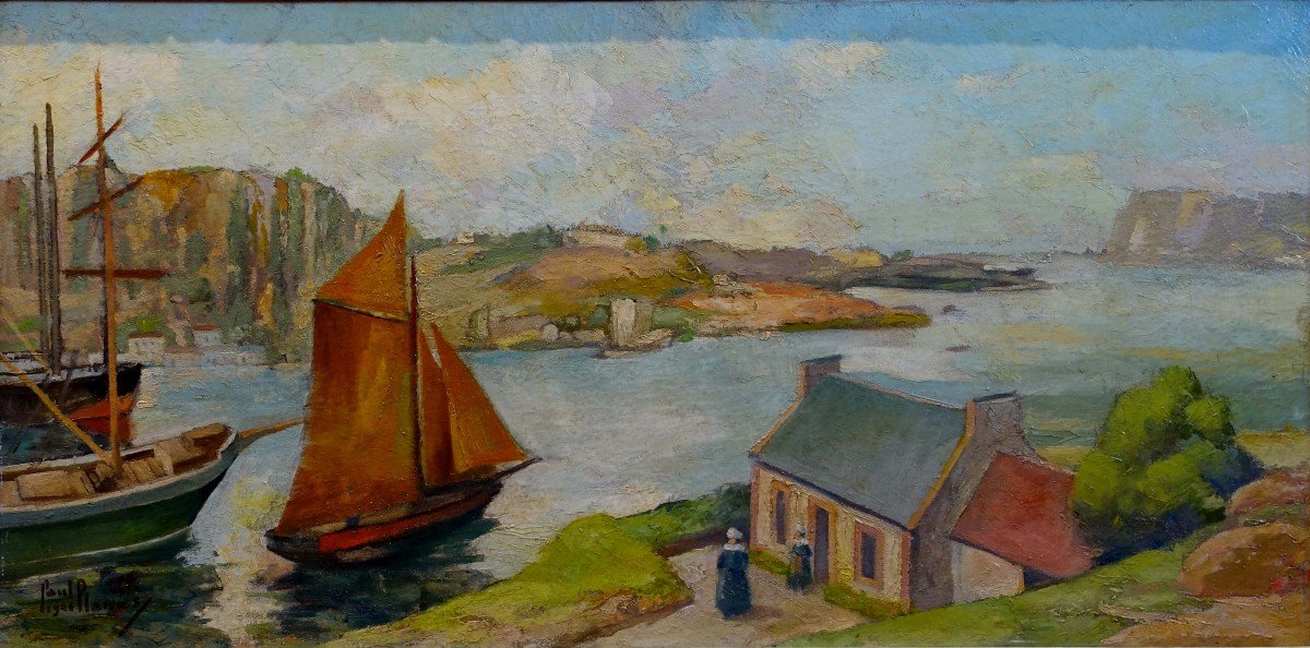 Paul Planas - Bretagne 1946 - Estuaire Du Trieux - Baie De Paimpol - -photo-2