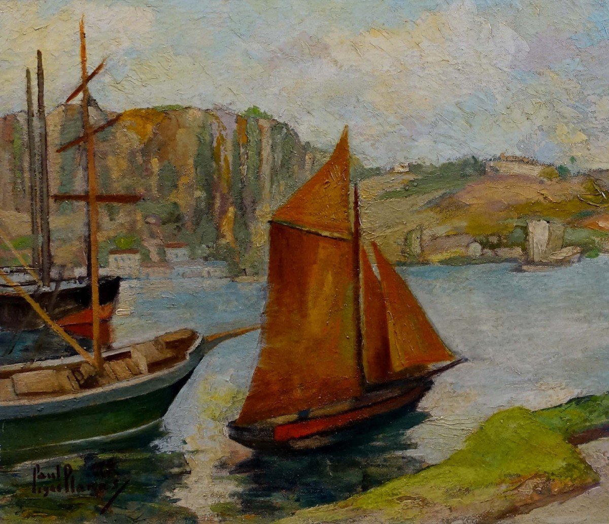 Paul Planas - Bretagne 1946 - Estuaire Du Trieux - Baie De Paimpol - -photo-3