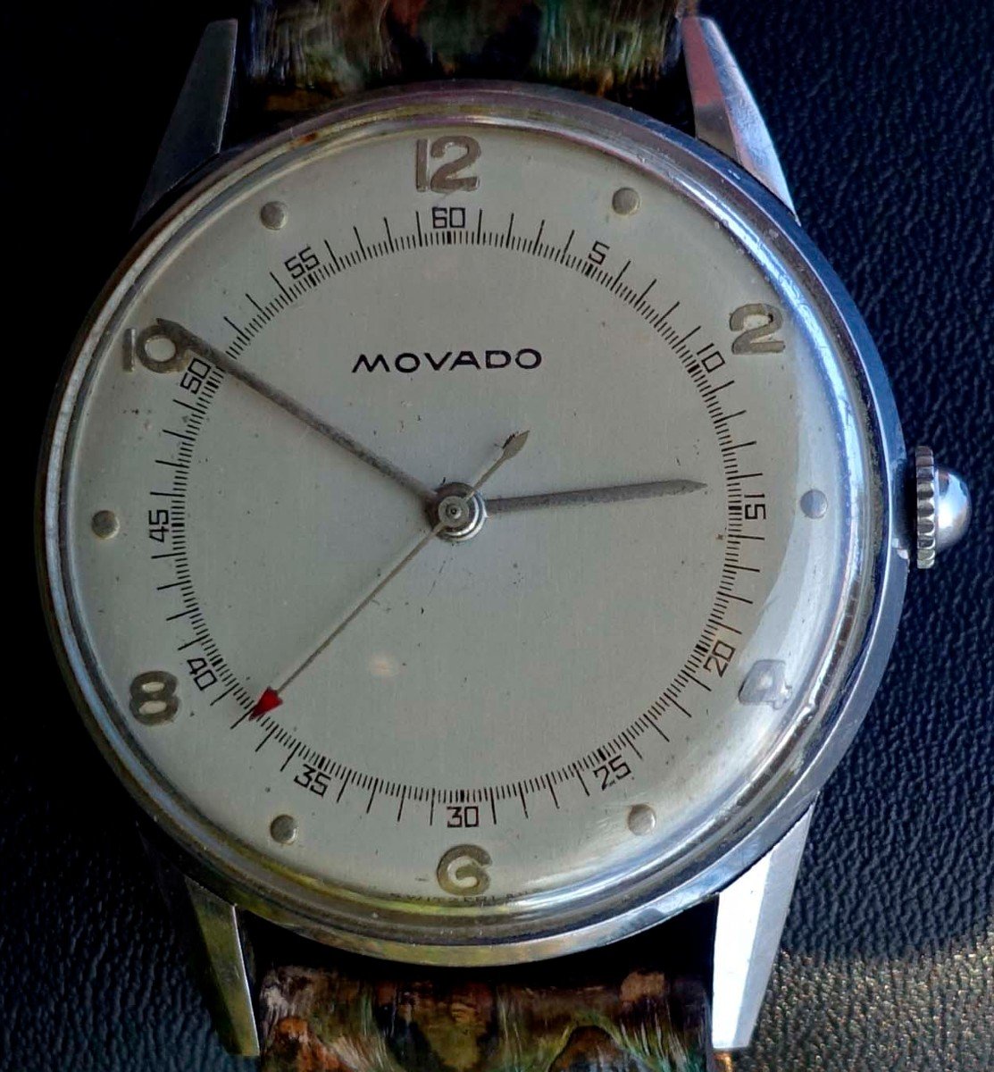 Movado 1940 - Steel - Superb Dial - -photo-3