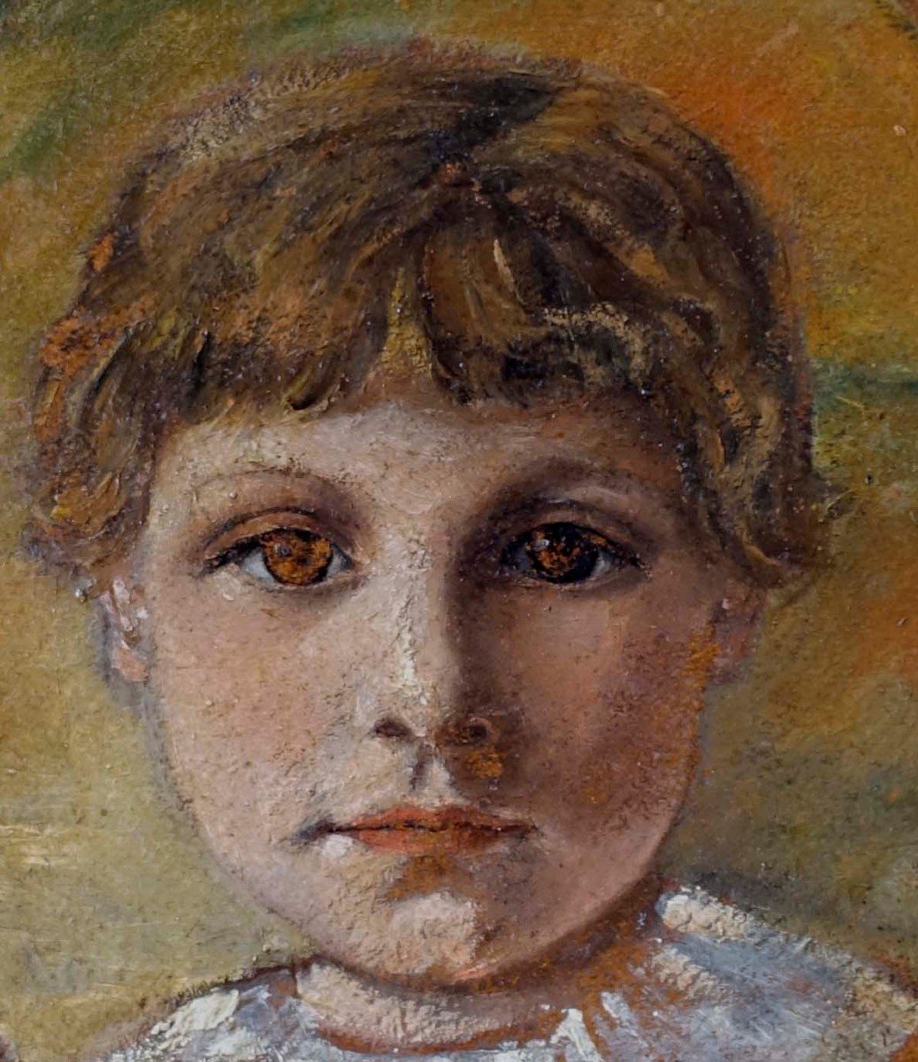 Portrait d'Enfant 1890 - Peintre à Identifier --photo-1