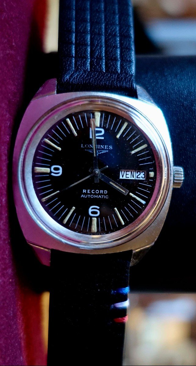 Longines Record 1970 - Automatic - Day Date - Rare Dial - -photo-3