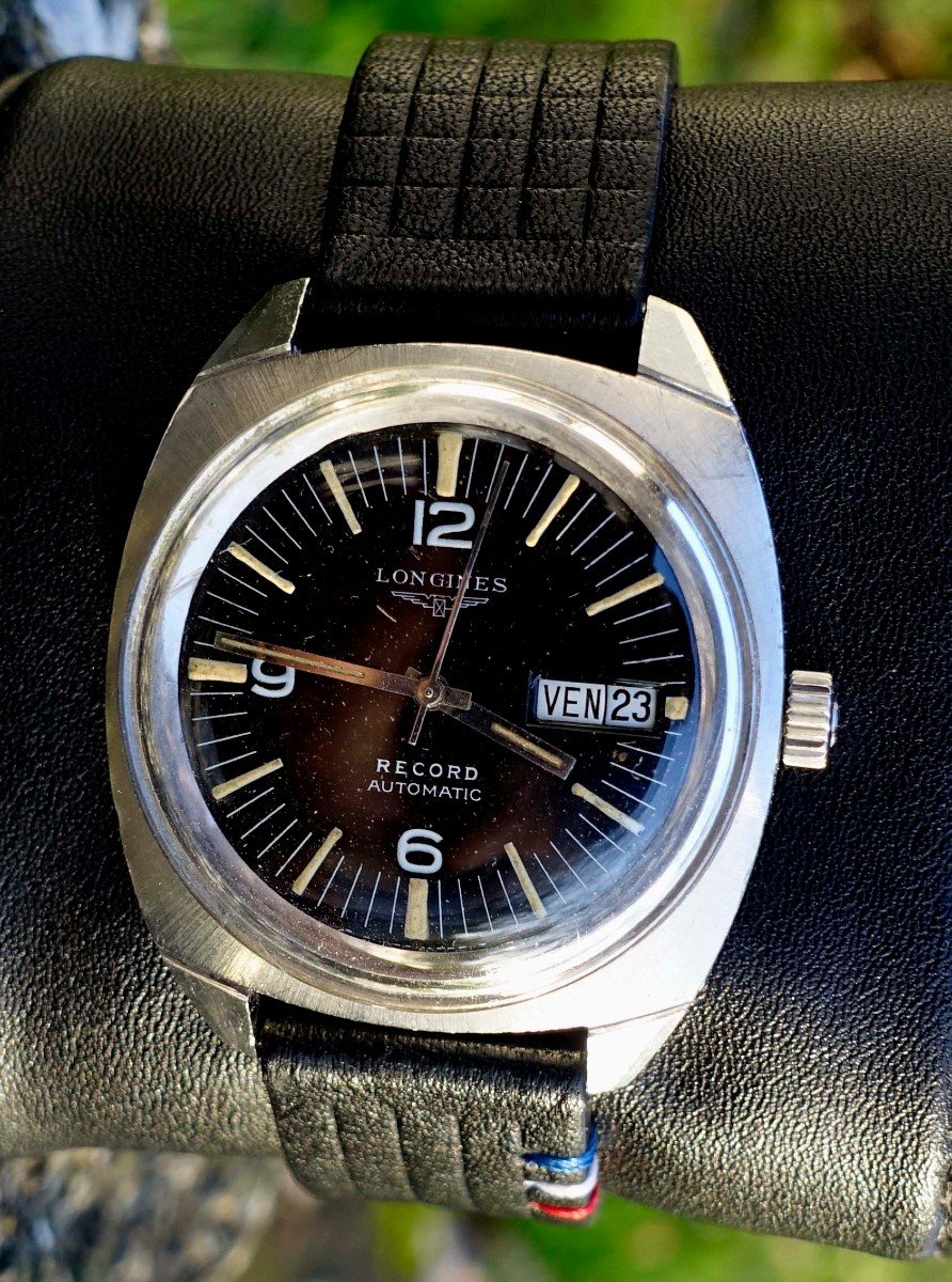 Longines Record 1970 - Automatic - Day Date - Rare Dial - -photo-4