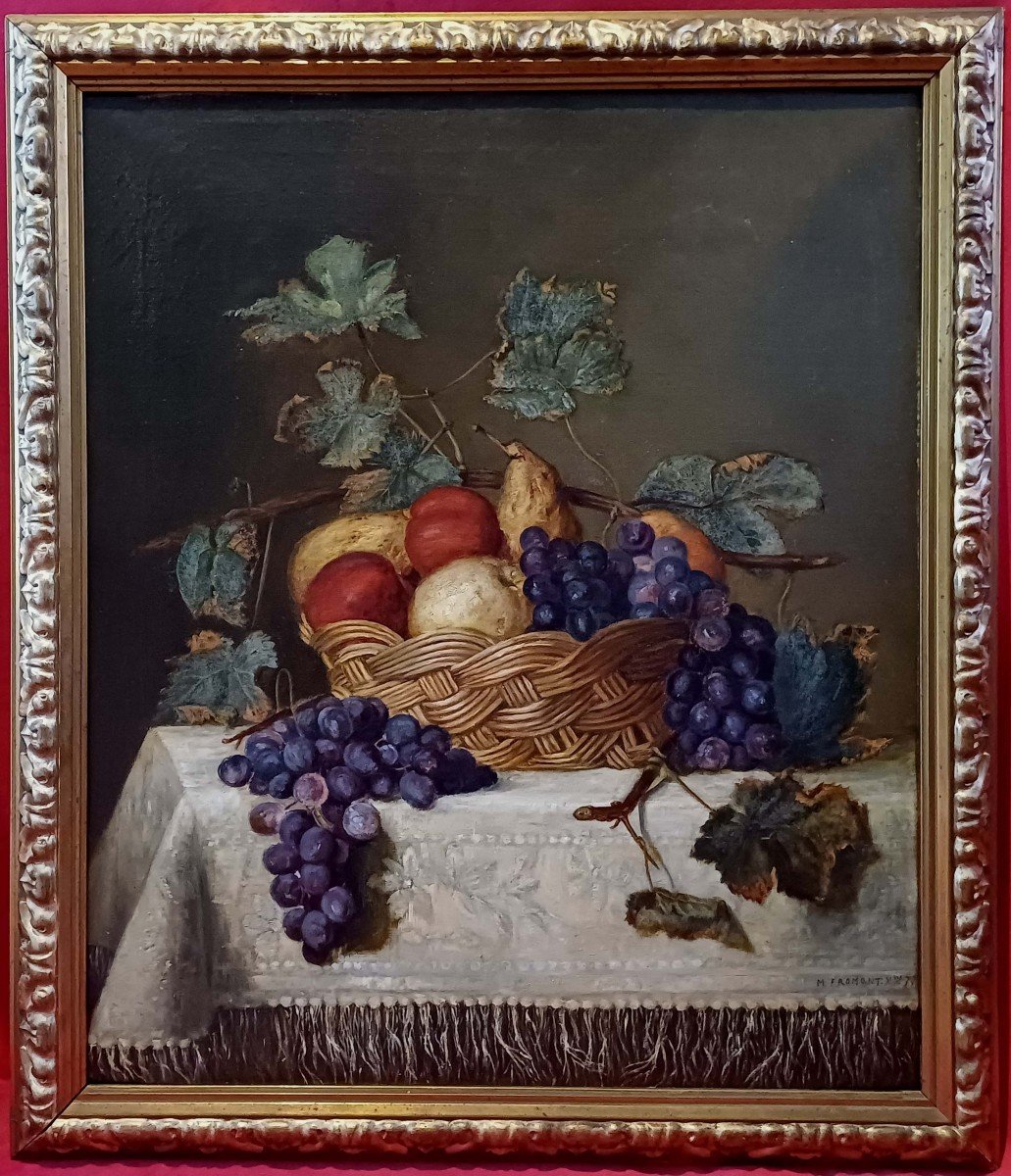 M. Fromont - Corbeille De Fruits 1877 -