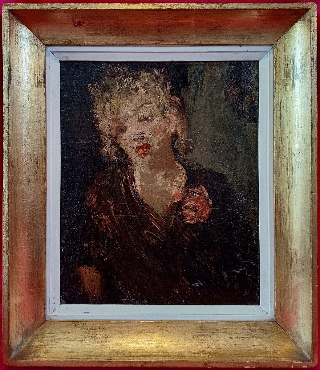 Martin Bollé (1912-1968) - Femme à La Rose 1933 -