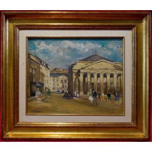 Piet Volckaert (1902-1973) - Bruxelles - Place De La Bourse -