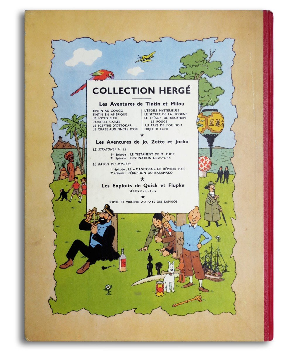 Hergé, Tintin, Destination Moon, Original Belgian Edition 1953, B8 / Near Mint-photo-2