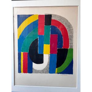 Sonia Delaunay (1885-1979) The Black Sun Lithograph Signed And Justified By The Artist 47/12