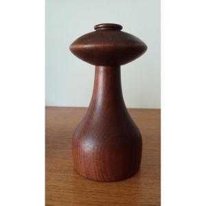 Quistgaard, Moulin à poivre et salière combo en teck, Dansk Designs midcentury, modèle Mushroom