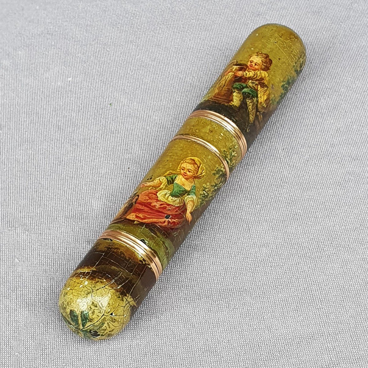 18 Th Century Message Case, Gold Rings