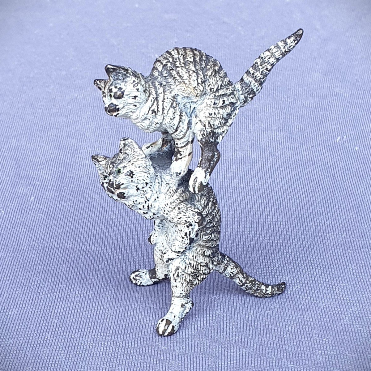 Bronze From Vienna, “acrobat Cats” Or “leapfrog”