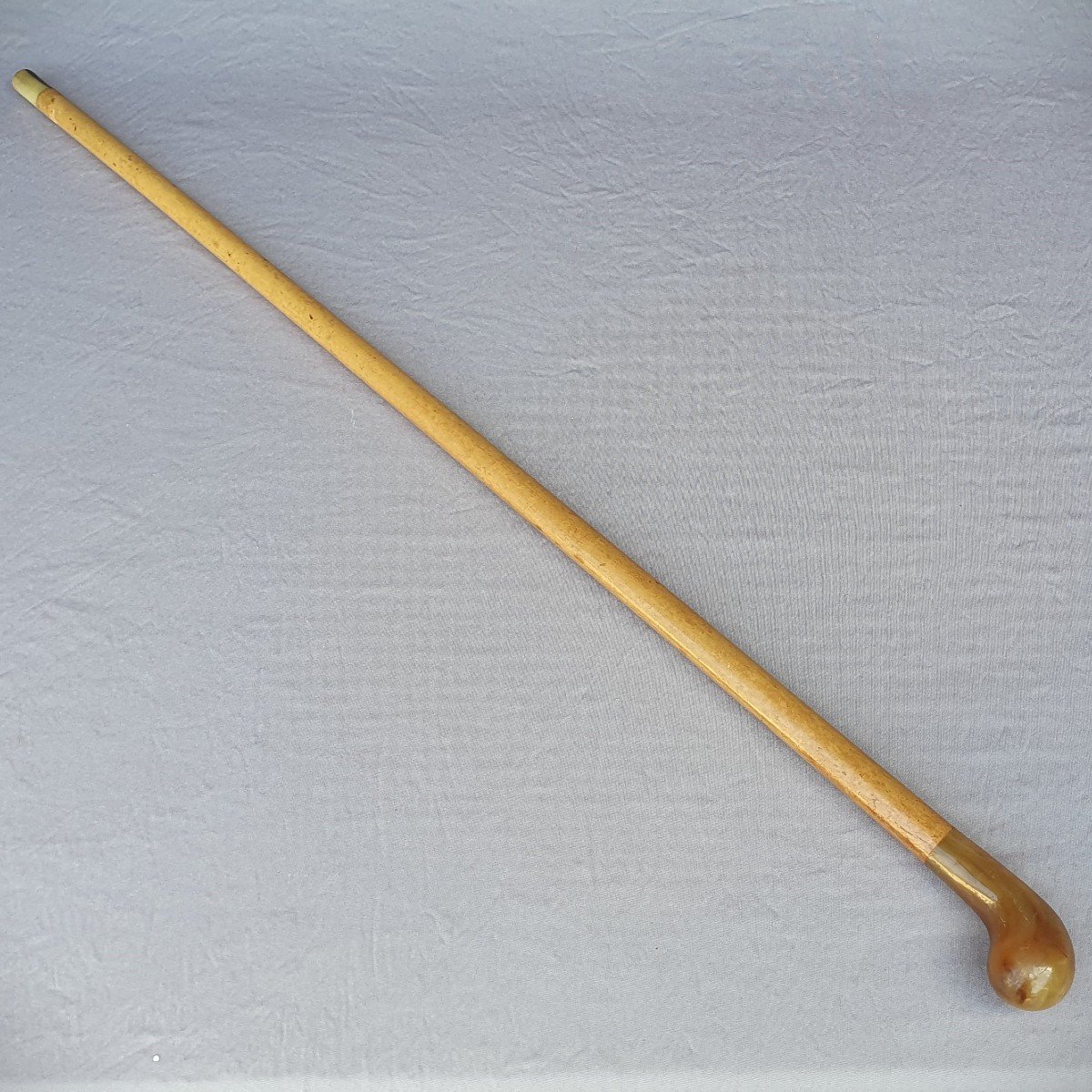 Antique Cane With Horn Knob-photo-3