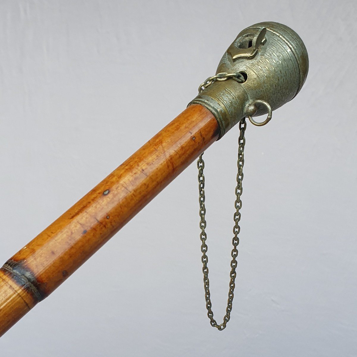 Antique Cane With “tinder Lighter” System-photo-2