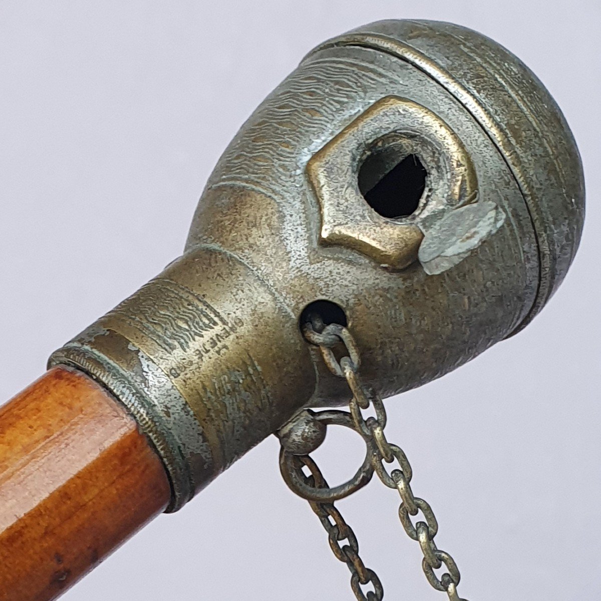 Antique Cane With “tinder Lighter” System-photo-4