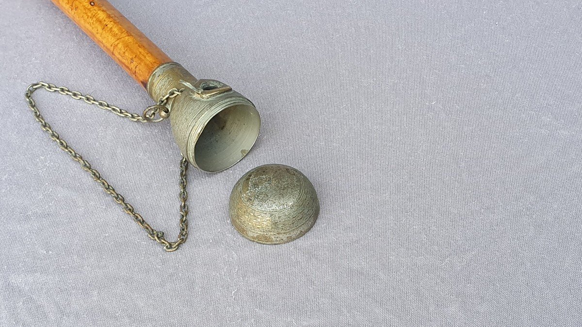 Antique Cane With “tinder Lighter” System-photo-3