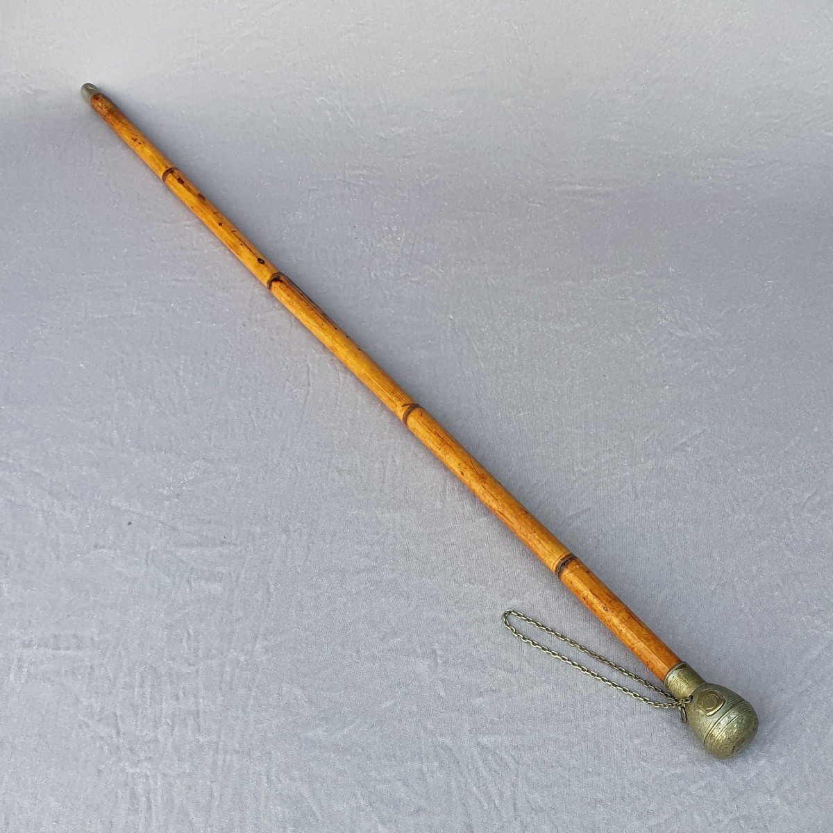 Antique Cane With “tinder Lighter” System-photo-5