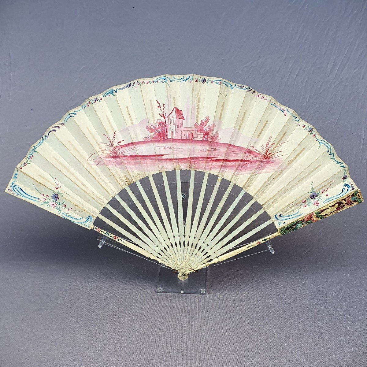 Fan, Shades Of Pink, Circa 1780 -photo-2