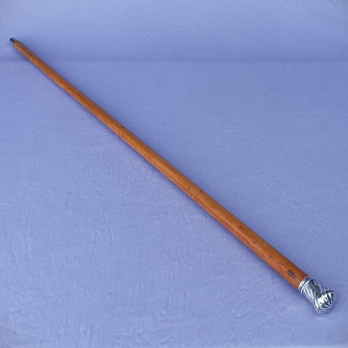 Antique Cane With "milord" Silver Knob 19th Century-photo-4