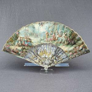 Antique Fan, Circa 1775, Mother-of-pearl And Gouache, Apollo And The Muses