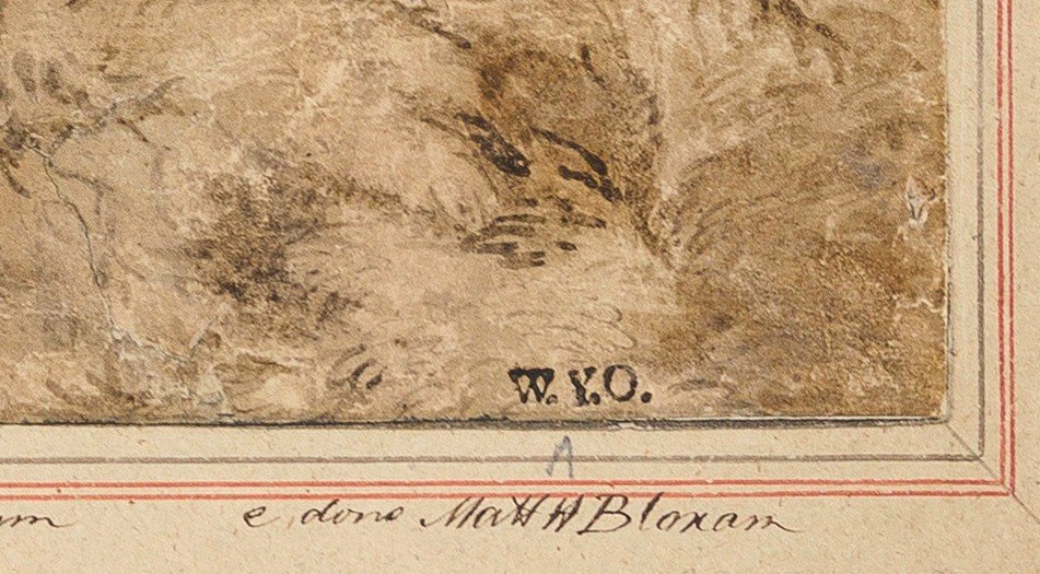 Dessin Ancien XVIIe XVIIIe Attribué à Marco Ricci (1679 - 1729) Provenance Célèbre  -photo-4