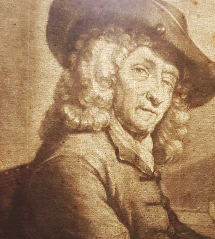 Mezzotint 18e Siècle Portrait Collectionneur Jan Pietersz Zomer (1641 - 1724) Par An Halen-photo-4