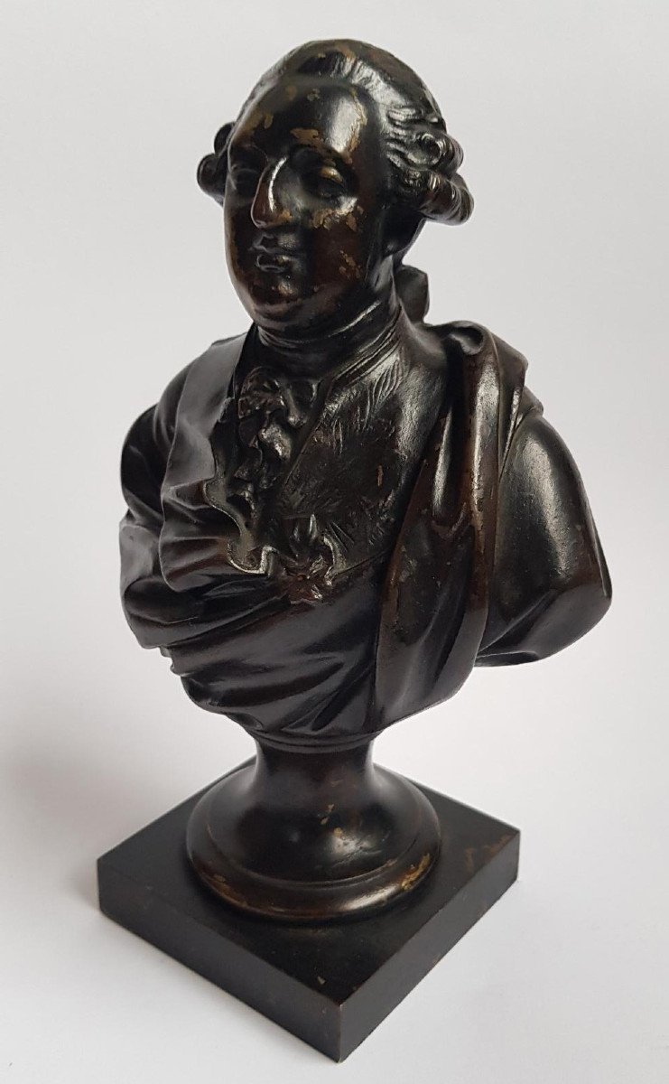 Bronze Bust Of King Louis XVI, Late 18th Or Early 19th Century, Height 21.5 Cm-photo-2