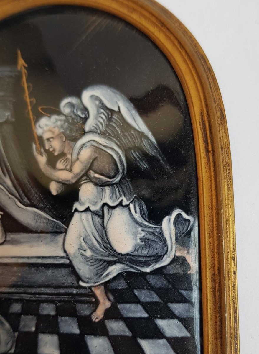 Grisaille Enamelled And Gilded Limoges Plaque Renaissance Style 19th Century Or Earlier? -photo-2