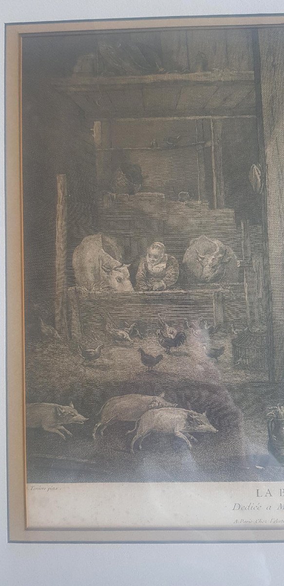 Pair Of Framed 18th Century Engravings After David Teniers II (1610-1690) By Le Bas-photo-6