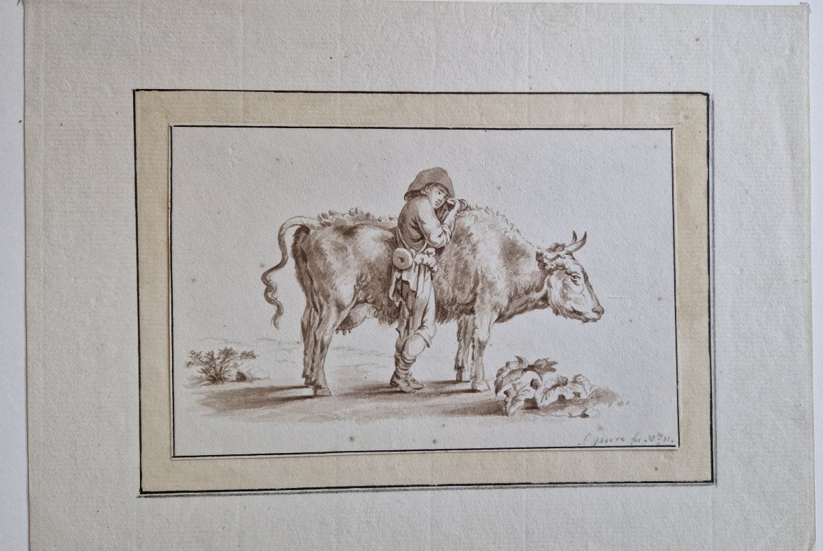 Old Master Drawing By Stephanus Greeve (amersfoort 1760 – After 1815)-photo-5